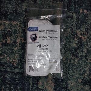 Alvita Kids Fabric Barrier Mask 2 Pack